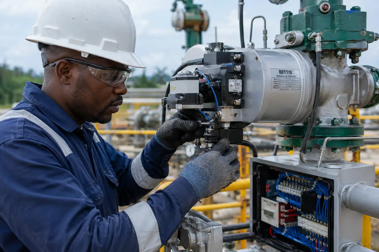 SINOPEC Oil Gas Company - Actuator Control Panel Installation Stub Creek